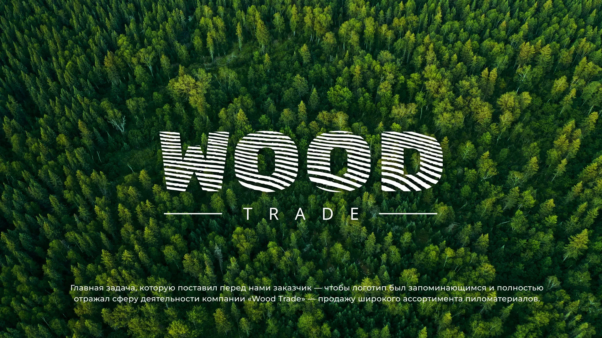 Разработка логотипа для компании «Wood Trade» в Приволжске