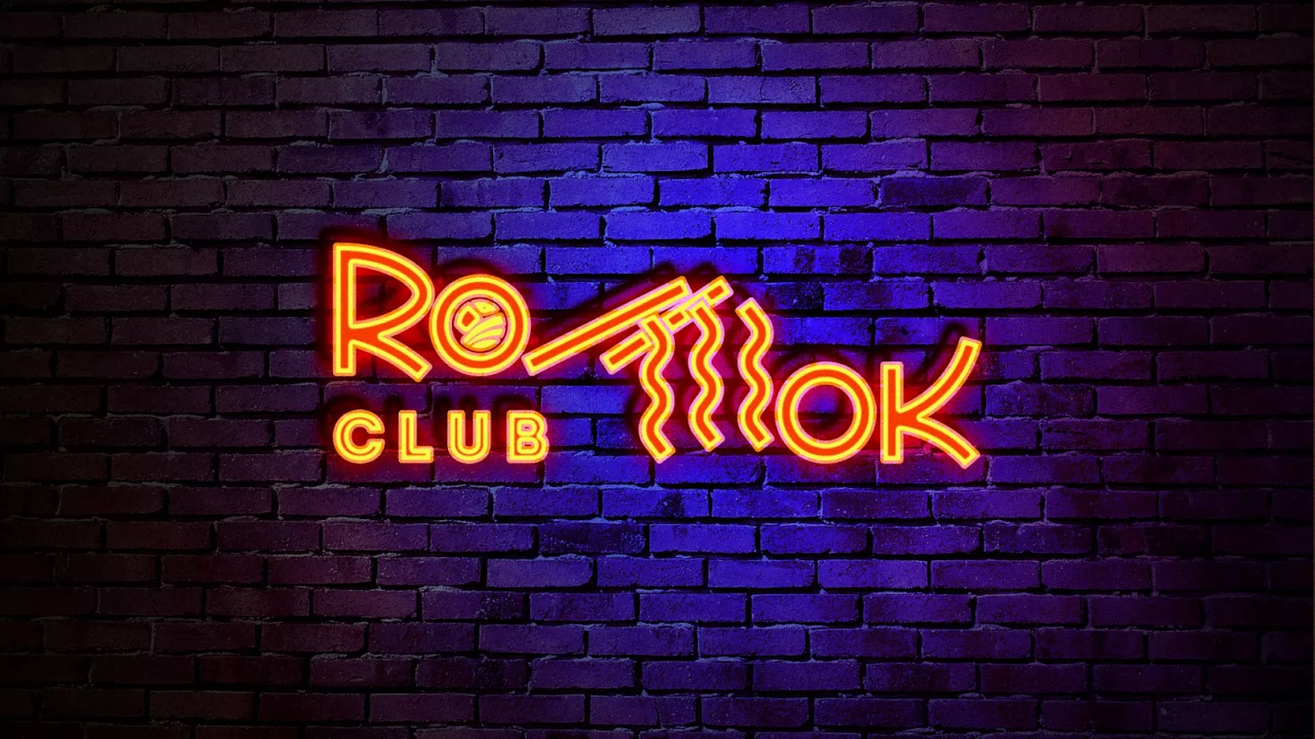 Разработка светящейся интерьерной вывески суши-бара «Roll Wok Club» в Приволжске